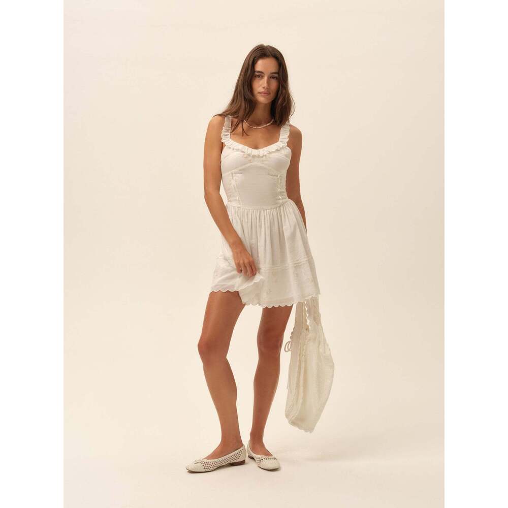 For Love & Lemons Marilyn Mini Dress M / White